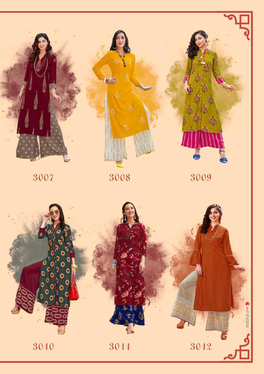 Fashion Biba Vol-3 Kajal Style Rayon Printed Kurtis Fashion Biba Vol-3 Kajal Style Rayon Printed Kurtis